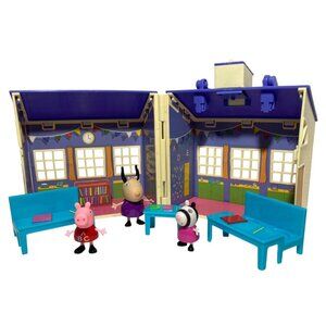Peppa Pig School House Playset Peppa Pig Zoe Zebra Madame Gazelle Bell No Easel